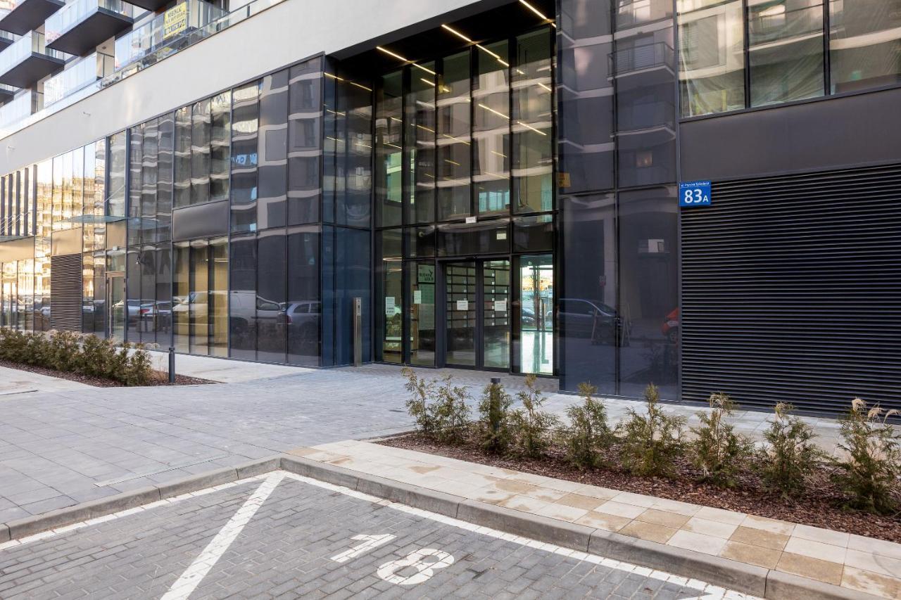 Wola Chic Blue Apartment Warschau Exterior foto