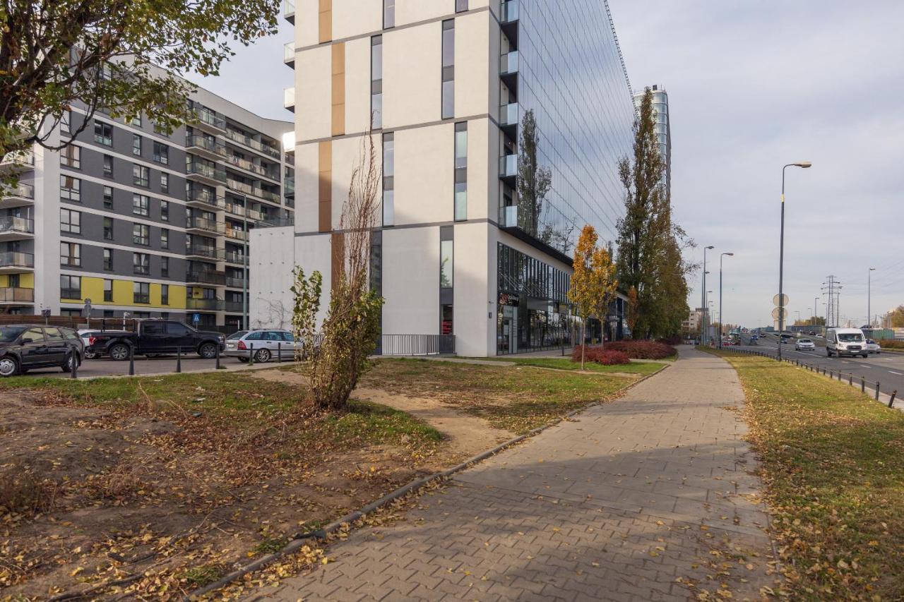 Wola Chic Blue Apartment Warschau Exterior foto